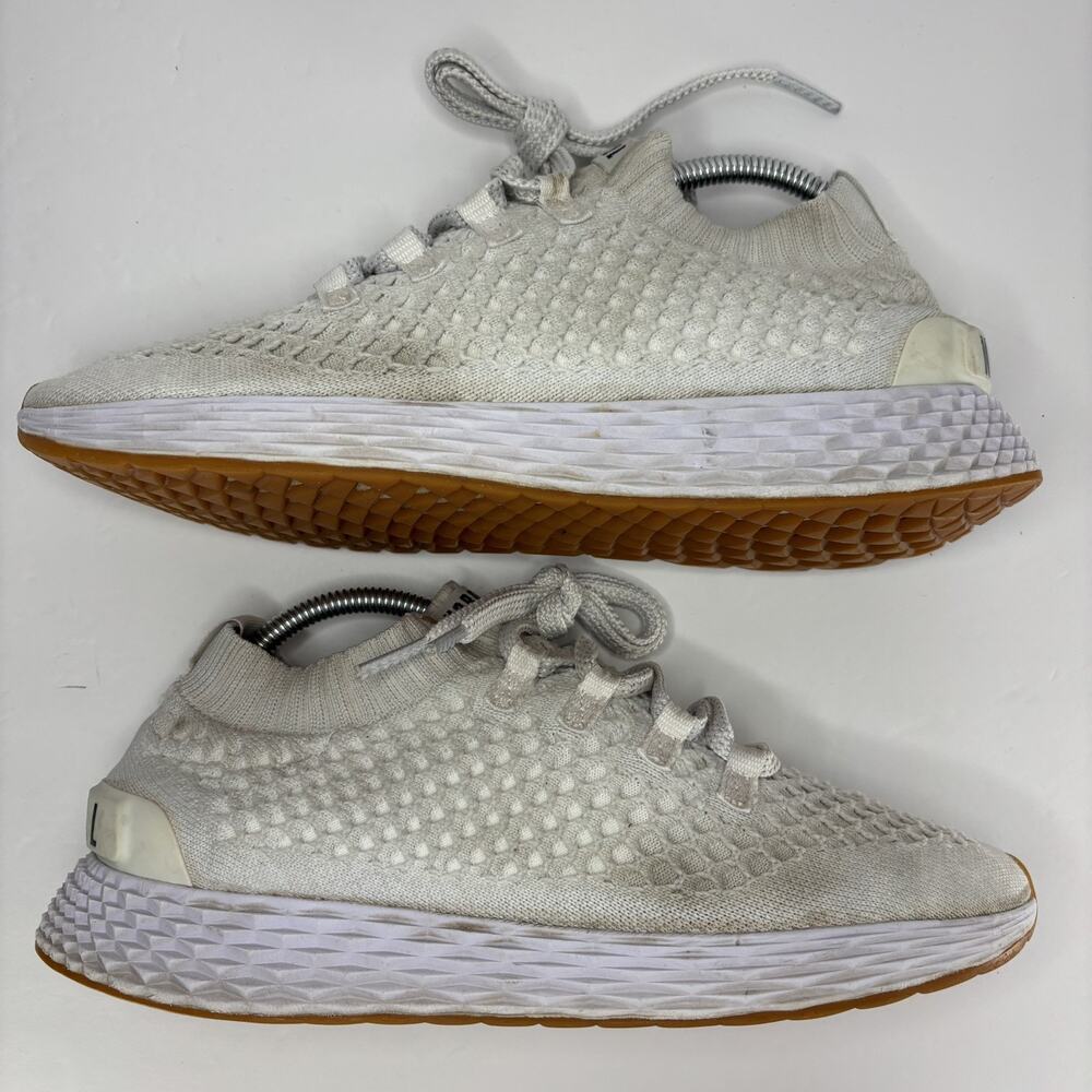 NOBULL Allday Knit White Solid Athletic Shoe Men Size 8.5 Women’s Size 10 - Picture 4 of 11